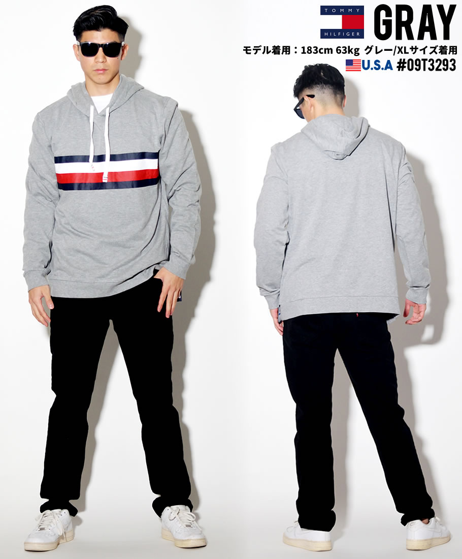 TOMMY HILFIGER トミーヒルフィガー プルオーバーパーカー メンズ スウェット 09T3293 USモデル 2019春 新作