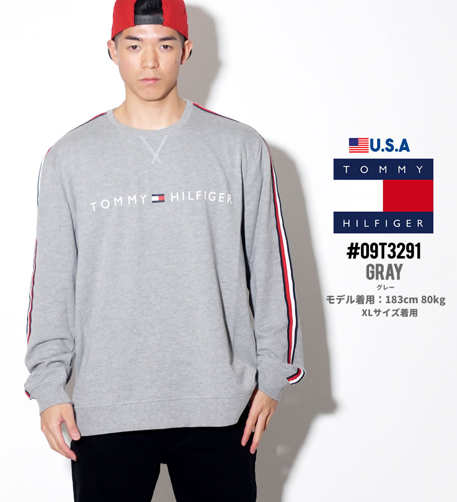Tommy Hilfiger トミー トレーナー メンズ 大きいサイズ ライン カジュアル ストリート系 ファッション 09t3291 服 通販
