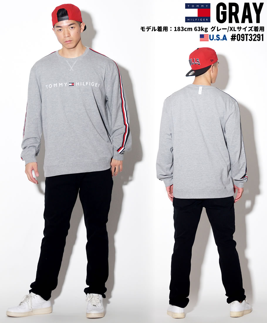 Tommy Hilfiger トミー トレーナー メンズ 大きいサイズ ライン カジュアル ストリート系 ファッション 09t3291 服 通販
