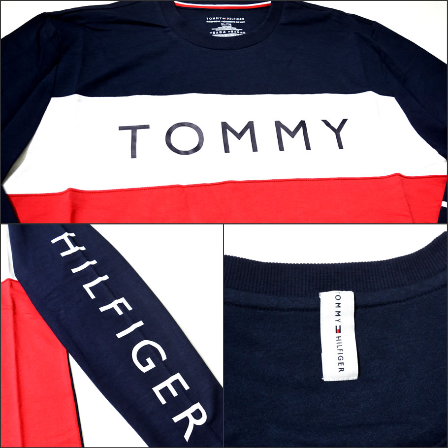 TOMMY HILFIGER トミーヒルフィガー Tシャツ メンズ 長袖 ロンT 09T3301 USモデル 2019春 新作