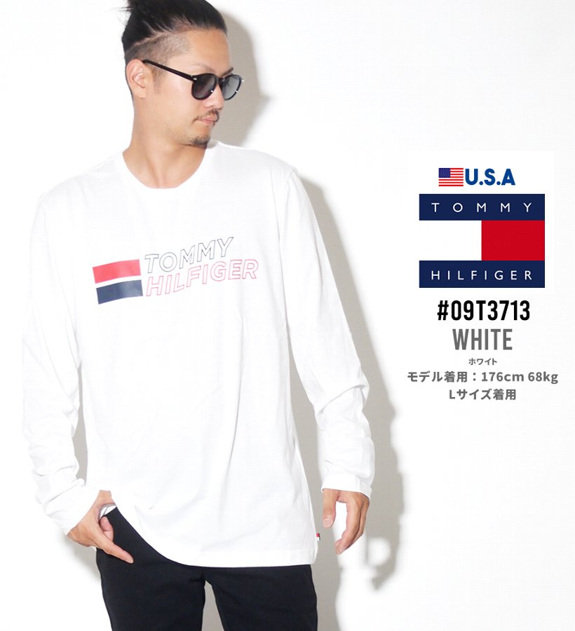 TOMMY HILFIGER トミーヒルフィガー Tシャツ メンズ 長袖 ロンT 09T3713
