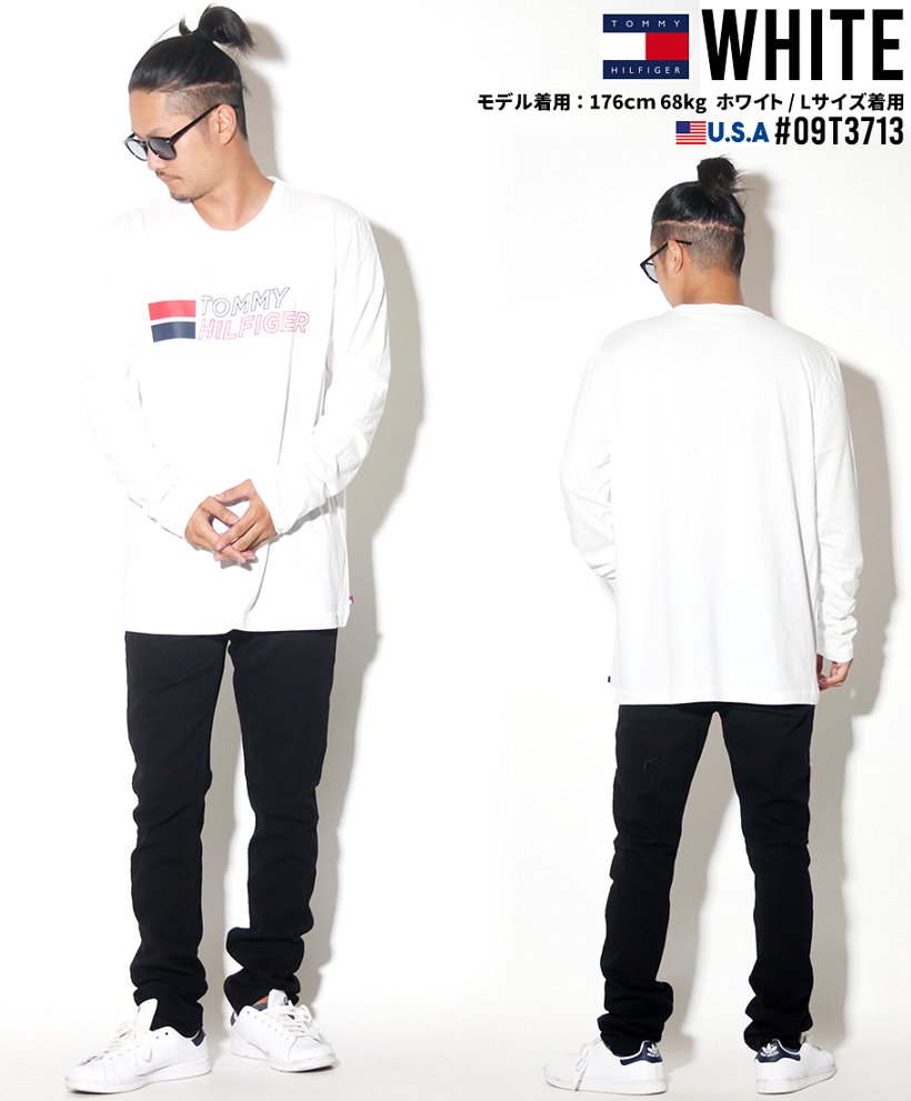 TOMMY HILFIGER トミーヒルフィガー Tシャツ メンズ 長袖 ロンT 09T3713