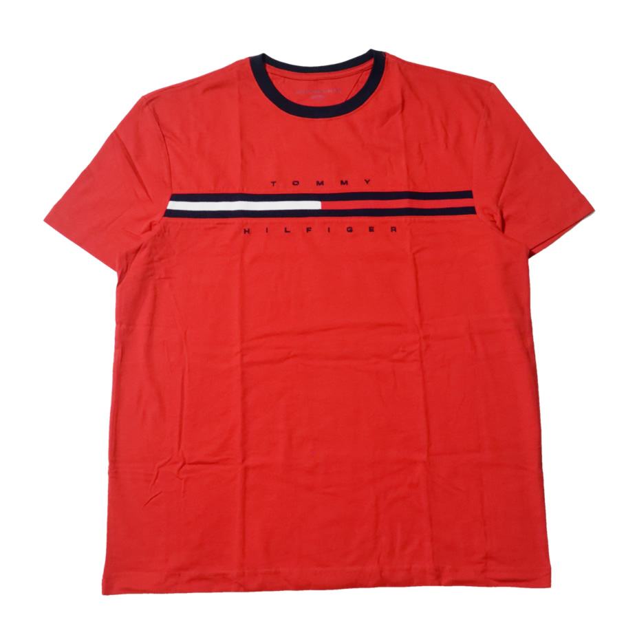 トミーヒルフィガー Tシャツ メンズ レディース 半袖 ロゴT 7849807 コットン100% 新品 白 紺 赤 M L XL 2XL 海外モデル