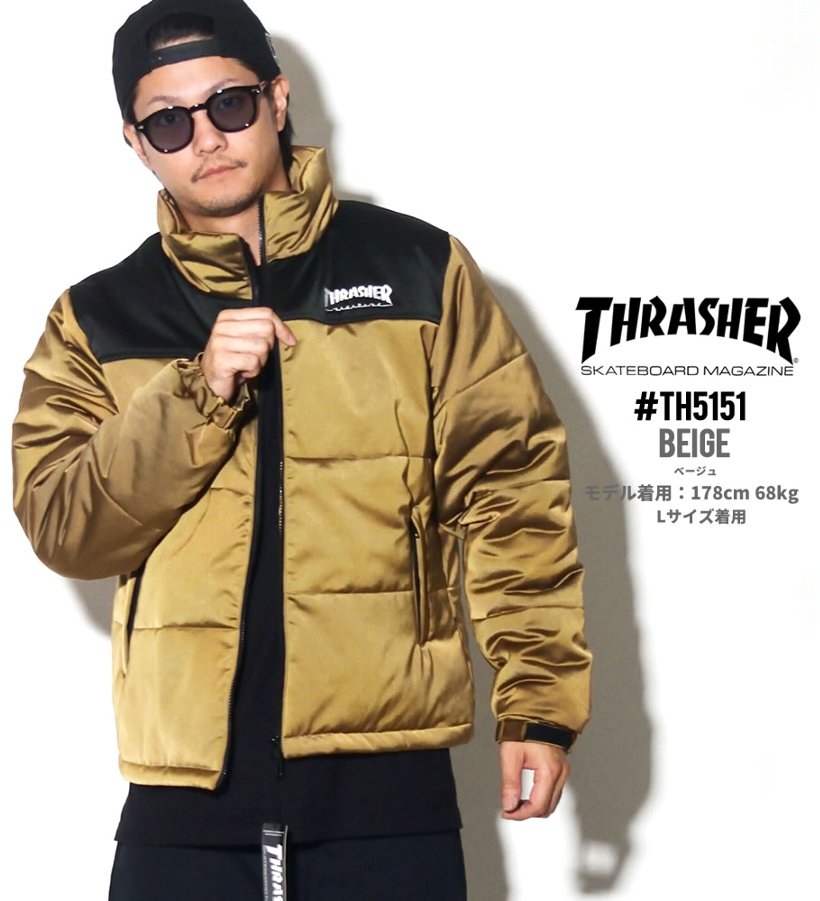 スラッシャー 中綿ジャケット メンズ TH5151 THRASHER 大きいサイズ