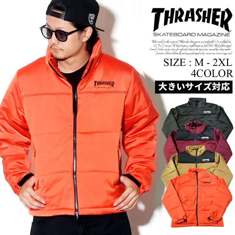 THRASHER スラッシャー 中綿ジャケット メンズ 大きいサイズ スケーター ストリート系 スケーター ファッション TH5151 服 通販