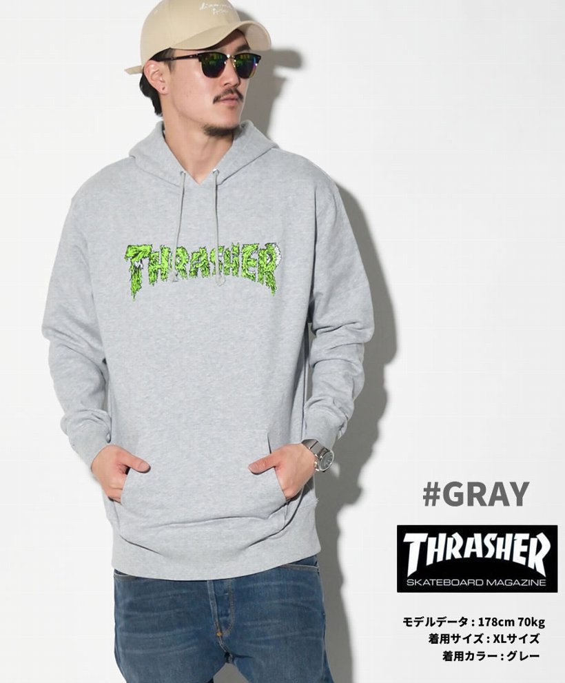 Thrasher スラッシャー プルオーバーパーカー メンズ モンスター マガジンロゴ Th85pl Tspt050 Thrasher スラッシャー プルオーバーパーカー メンズ モンスター マガジンロゴ Th85pl Tspt050