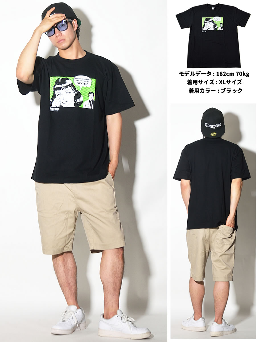 THRASHER スラッシャー Tシャツ メンズ 半袖 BoyFriend S/S TEE TH91118 青
