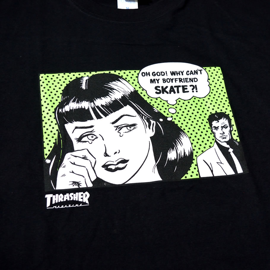 THRASHER スラッシャー Tシャツ メンズ 半袖 BoyFriend S/S TEE TH91118 青