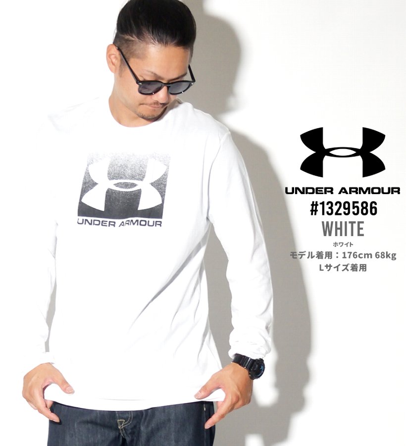 UNDER ARMOUR アンダーアーマー Tシャツ メンズ 長袖 ロンT 1329586 ジム トレーニングウェア 練習着 コーディネート 服 通販 2019秋 新作 UA BOXED SPORT STYLE LS