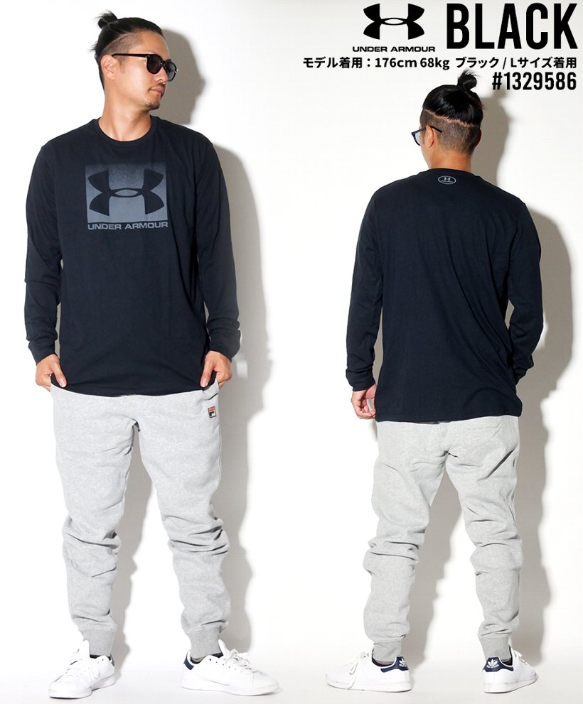 UNDER ARMOUR アンダーアーマー Tシャツ メンズ 長袖 ロンT 1329586 ジム トレーニングウェア 練習着 コーディネート 服 通販 2019秋 新作 UA BOXED SPORT STYLE LS