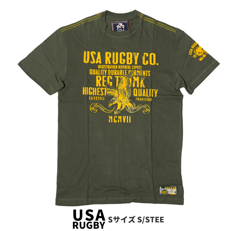 USA RUGBY ユーエスエー ラグビー Tシャツ メンズ ストリート系 ヒップホップ カジュアル ファッション 服 通販