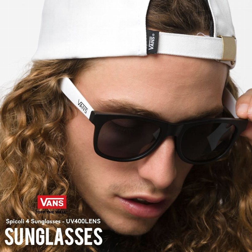 VANS バンズ サングラス ウェリントン メンズ カラーレンズ 紫外線カット UV400