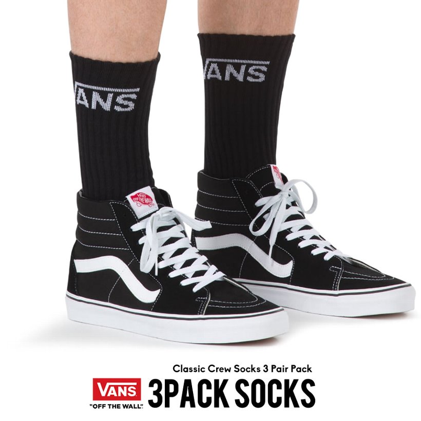 VANS バンズ ハイソックス メンズ 靴下 ロゴ USモデル 日本未発売