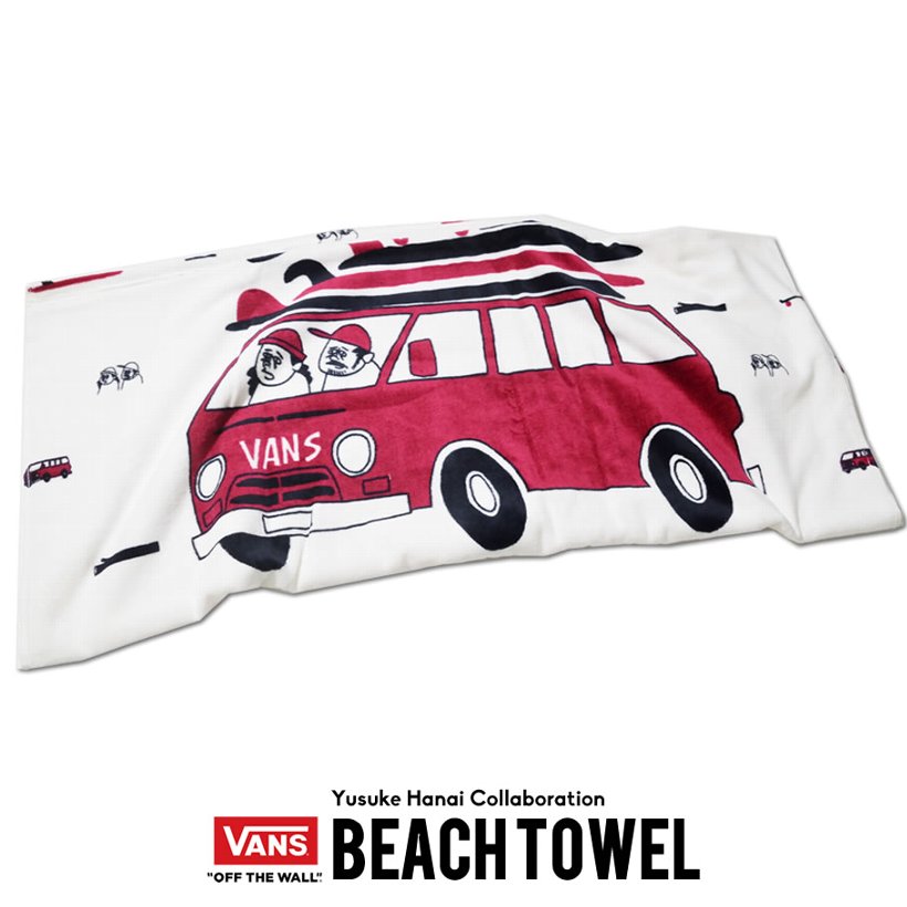 花井祐介 ビーチタオル VANS バンズ VN0A3I11WHT