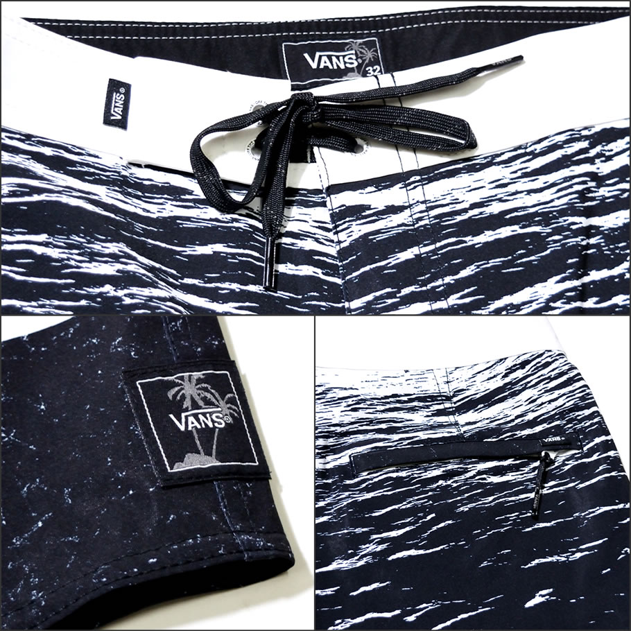 VANS バンズ 水着 海パン ボードショーツ スイムパンツ メンズ 大きいサイズ 波柄 スケーター サーフ系 ファッション