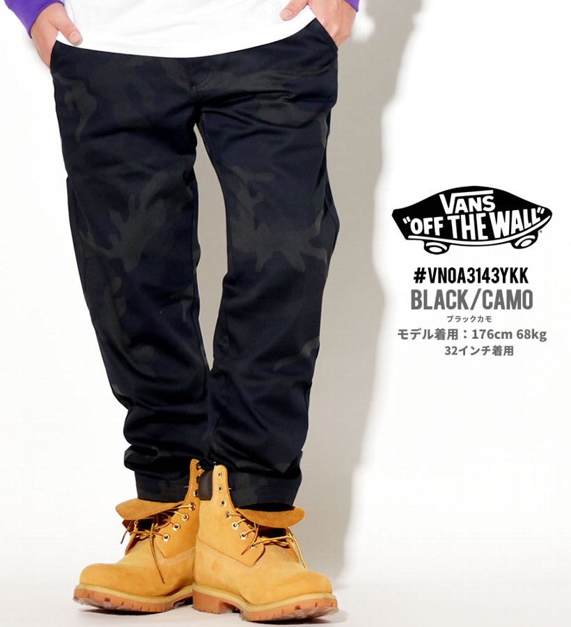 VANS バンズ チノパン メンズ AUTHENTIC CHINO STRETCH 大きいサイズ USモデル 2018秋冬 新作