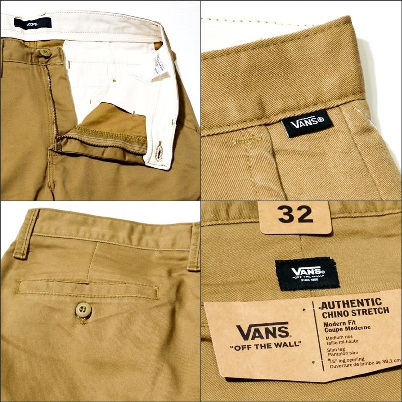 VANS バンズ チノパン メンズ AUTHENTIC CHINO STRETCH 大きいサイズ USモデル 2018秋冬 新作