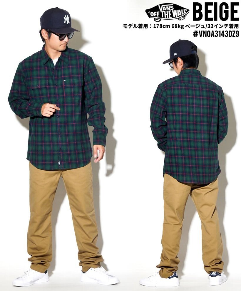 VANS バンズ チノパン メンズ AUTHENTIC CHINO STRETCH 大きいサイズ USモデル 2018秋冬 新作