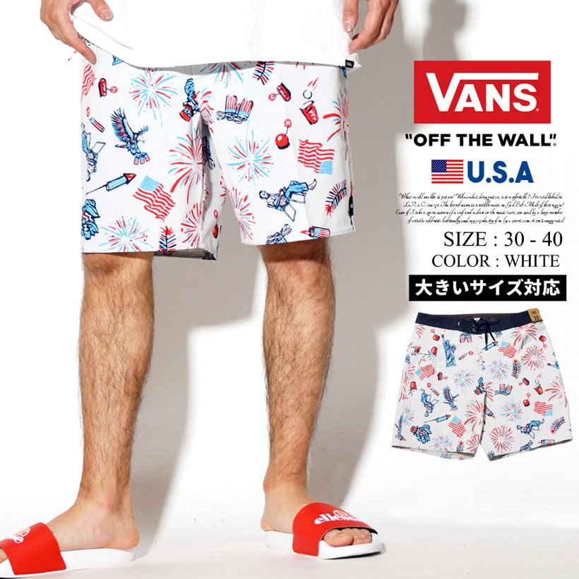 VANS バンズ 水着 メンズ サーフパンツ VN0A3W45V66 大きいサイズ USモデル 日本未発売