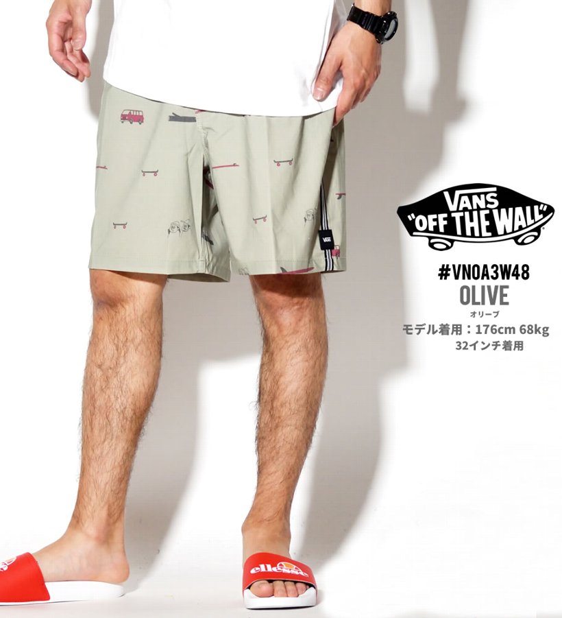 花井祐介 ボードショーツ VANS バンズ 水着 メンズ VN0A3W48TD8 大きいサイズ