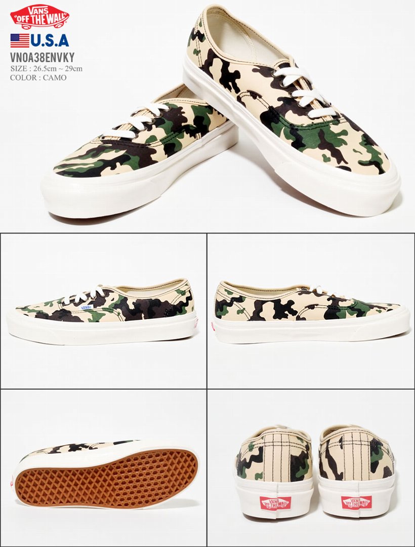 VANS バンズ スニーカー メンズ ヴァンズ AUTHENTIC オーセンティック VN0A38ENVKY USモデル ストリート系 スケーター ファッション 靴 通販