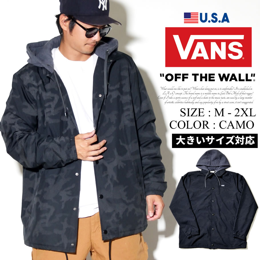 Vans バンズ コーチジャケット メンズ 迷彩 カモフラ スケーター ストリート系 ファッション 服 通販 Vn0a3houk Vnjt007 Vans バンズ コーチジャケット メンズ 迷彩 カモフラ スケーター ストリート系 ファッション 服 通販 Vn0a3houk Vnjt007