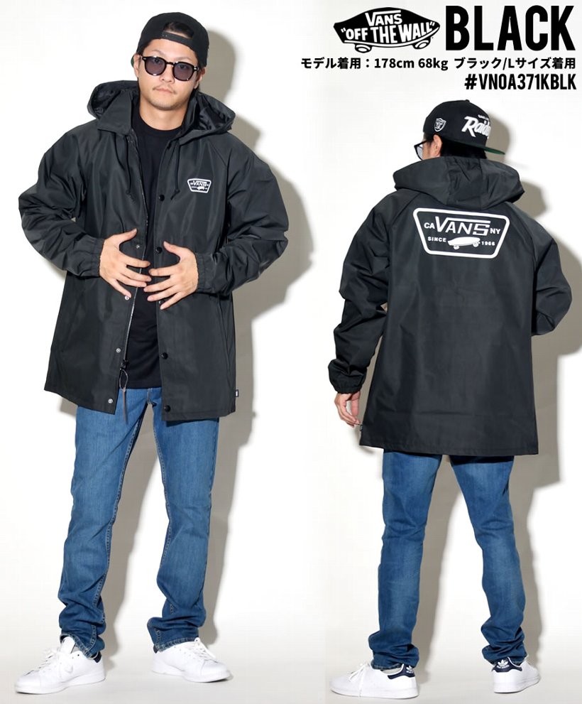 VANS バンズ コーチジャケット VN0A371KBLK 2018秋冬 新作