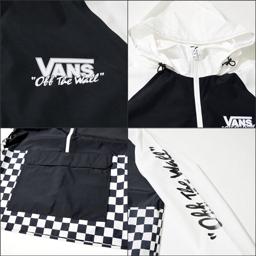 VANS バンズ アノラックジャケット VN0A4572 USモデル ストリート系 男子 女子 コーデ ファッション 服 通販