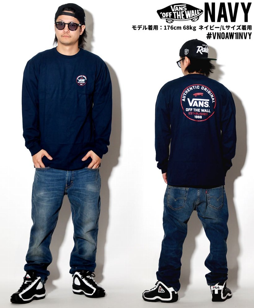 VANS バンズ Tシャツ メンズ 長袖 ロンT VN0A3W1I USモデル 2019春 新作 ヴァンズ 通販