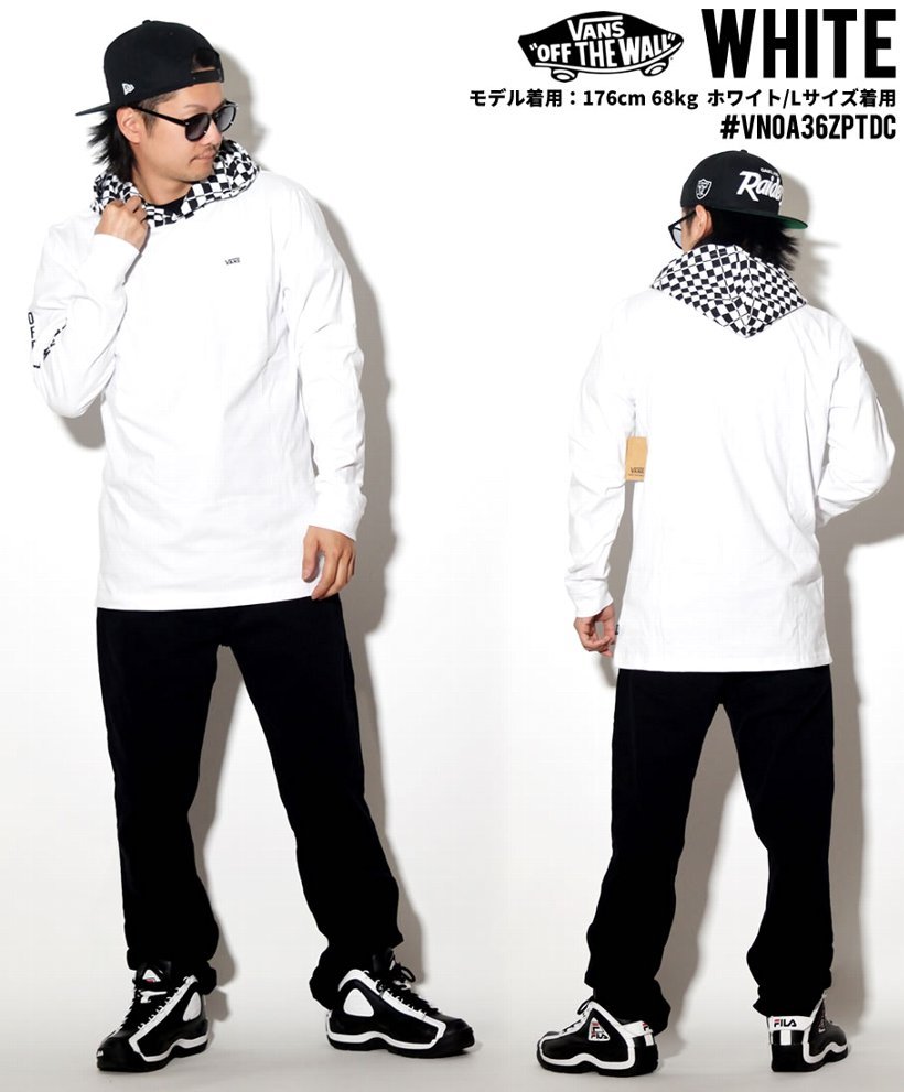 VANS バンズ フード付きTシャツ メンズ 長袖 ロンT VN0A36ZPTDC USモデル 2019春 新作 ヴァンズ 通販