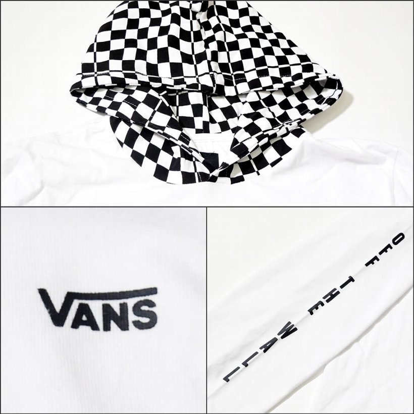 VANS バンズ フード付きTシャツ メンズ 長袖 ロンT VN0A36ZPTDC USモデル 2019春 新作 ヴァンズ 通販