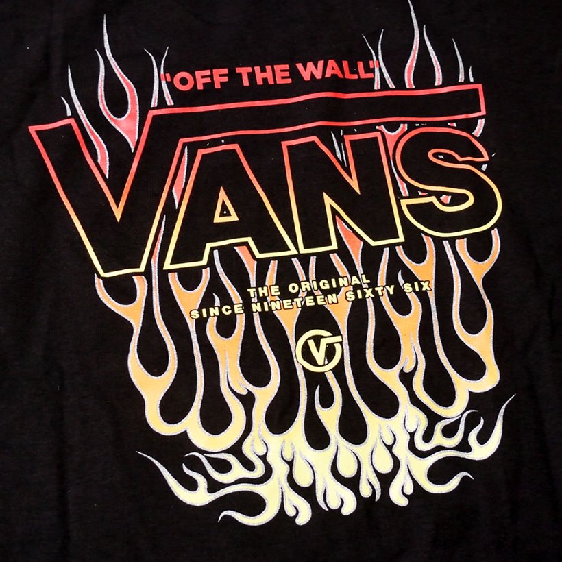 VANS バンズ Tシャツ メンズ 長袖 ロンT プリント VN0A4CNRBLK USモデル 日本未発売