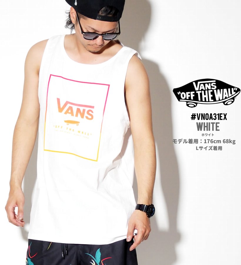 VANS バンズ タンクトップ メンズ ノースリーブ Tシャツ VN0A31EX USモデル 日本未発売