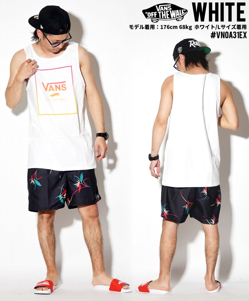 VANS バンズ タンクトップ メンズ ノースリーブ Tシャツ VN0A31EX USモデル 日本未発売