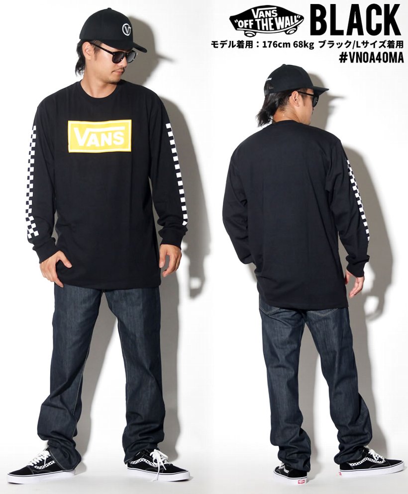 VANS バンズ Tシャツ メンズ 長袖 ロンT VN0A40MA USモデル 2019秋 新作
