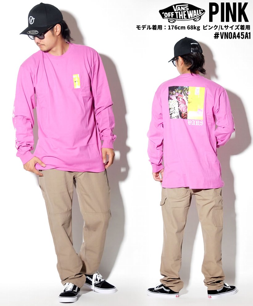 VANS バンズ Tシャツ メンズ 長袖 ロンT VN0A45A1RAA USモデル 2019秋 新作