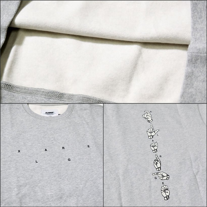 エクストララージ トレーナー メンズ XLARGE SIGNS CREWNCK FLEECE M18C2201