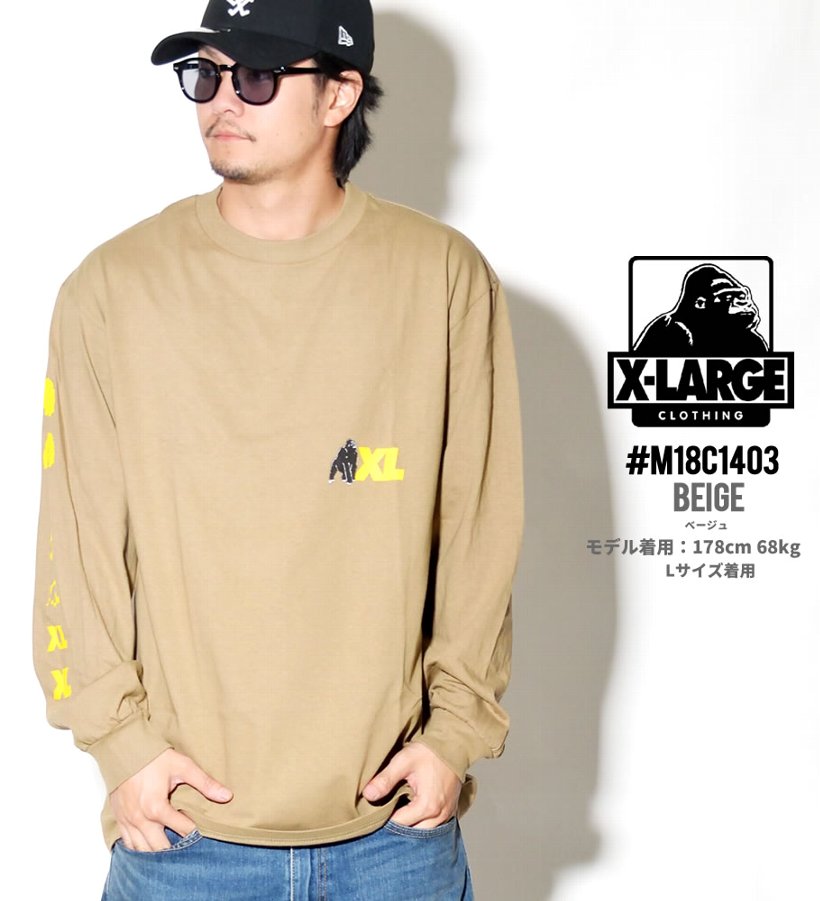 エクストララージ Tシャツ メンズ 長袖 XLARGE TRANSITION LS TEE M18C1403